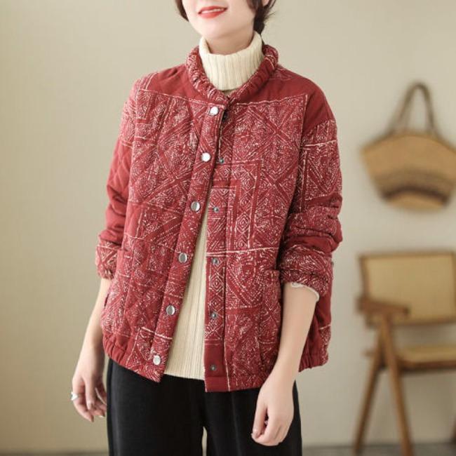 WTEMPO Толстая хлопковая куртка для женщин на осень и зиму Свободная и утягивающая хлопковая куртка