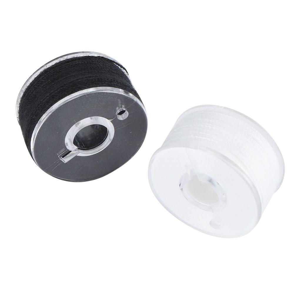 36pcs Transparent Prewound Bobbins Set Size A Sewing Threads Set Bobbins Box Set  For Embroidery