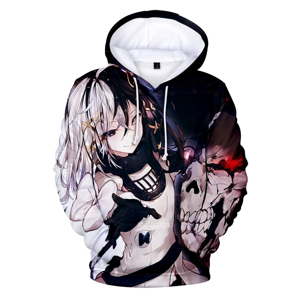 Толстовка с 3D принтом Sudadera Overlord Albedo для мужчин/женщин, осенне-зимние толстовки, повседневная одежда, толстовки, мужские оверсайз