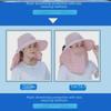 Women's Sun Protection Hat with Face Mask for Farm Work