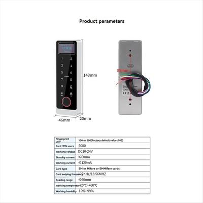 Tuya WiFi Умный контроллер дверного замка с ЖК-экраном Управление через WiFi приложение Отпечаток пальца IC-карта NFC IP67 Водонепроницаемый
