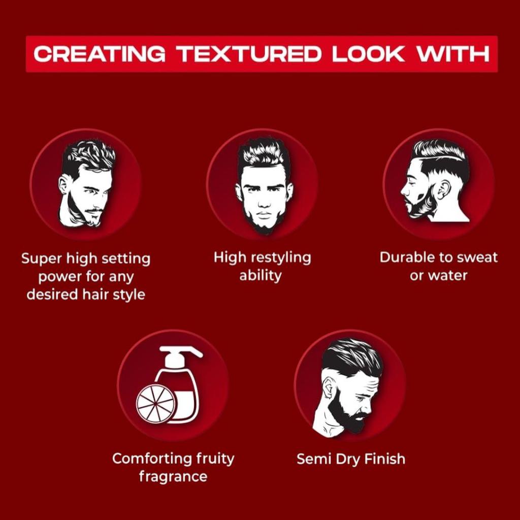 Gatsby Текстурирующая глина для волос для мужчин 73 г | Глина для укладки сильной фиксации для создания небрежного вида с естественным блеском и стойким текстурным финишем