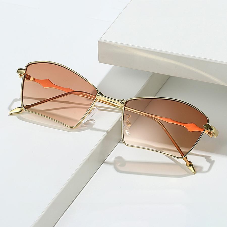 Модные солнцезащитные очки Металлические солнцезащитные очки