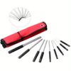 9pcs/set Paring Chisel Roll Pin Pack Round Head Pins Punch Professional Hollow End Starter Punching Hand Tools 1/16-5/16
