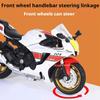 1:18 HAYABUSA GSX1000R R1 Motorcycle Toy Alloy Body Rubber Tires CBR1000RR Shock Absorption Model Car Models Boy Decorative Item