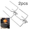 Rotisserie Stainless Steel Food Grade BBQ Tool Chicken Grill BBQ Forks Spit Forks Meat Fork