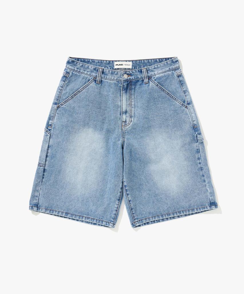 PLAC [Mergo X Plack] K03 Bermuda Washed Shorts Light Blue