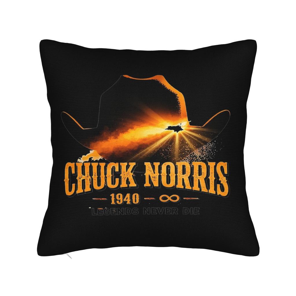 Chuck Norris Greatest of All Time Square Pillow Cases Cushion Cover Awesome Zippered Decor Pillowcase for Bed