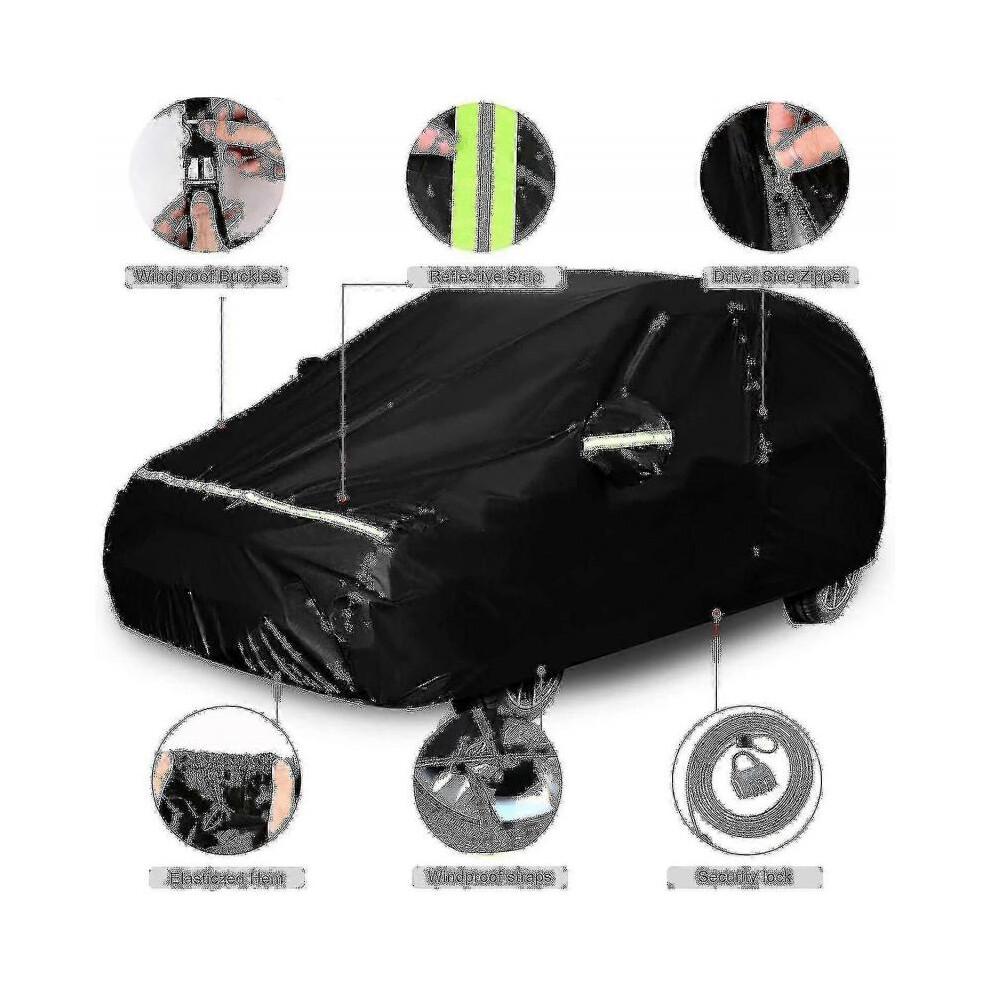Waterproof Car Cover Compatible with Fiat 500/500c/500e/abarth 500 2007-2022, 4 Tw