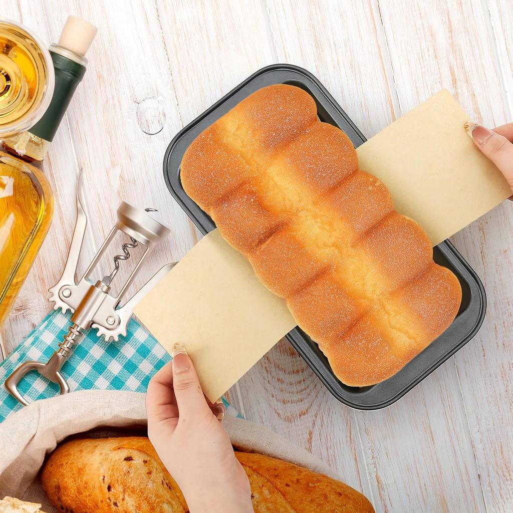100 Sheets Loaf Pan Liners, Non-Stick Parchment Paper for Baking Toast,Sourdough,Cakes, Banana Bread, Ideal Bread Pan Liners for Baking(Rectangular