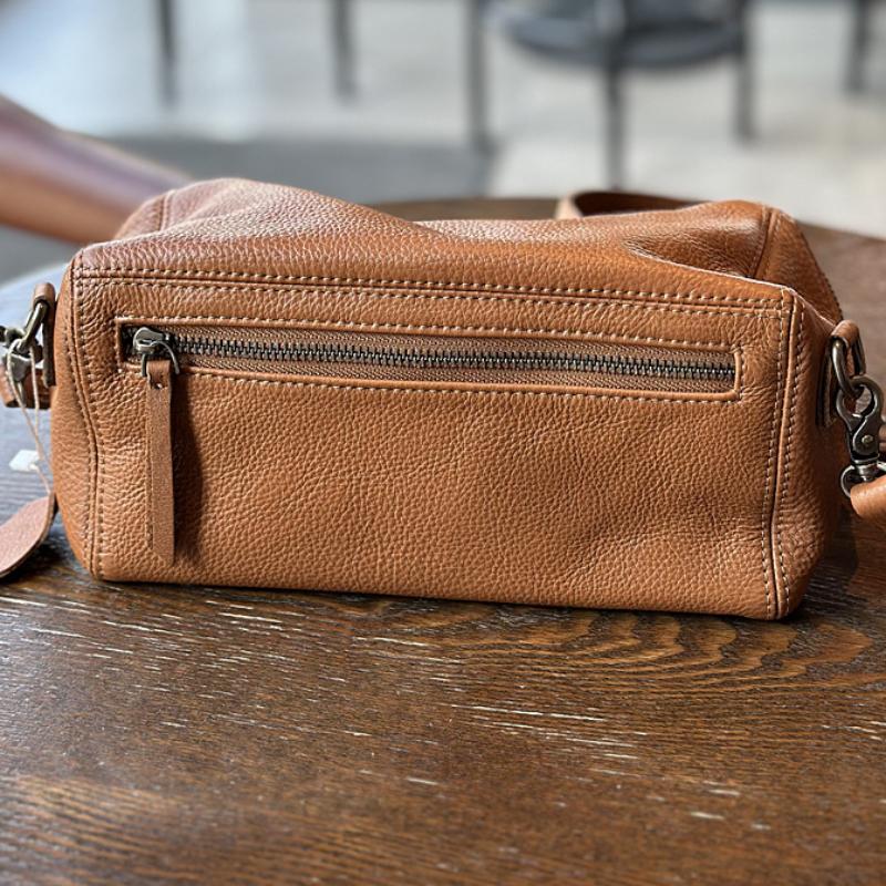 Легкая женская сумка через плечо из натуральной кожи для отдыха, универсальная сумка из мягкой воловьей кожи в стиле ретро