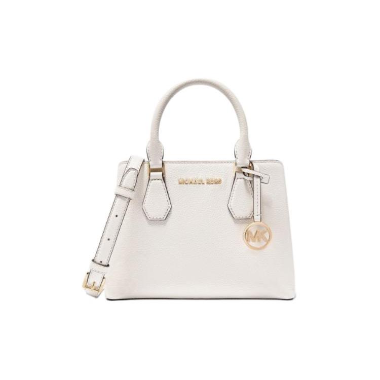 New MICHAEL KORS Camille Leather Tote Bag Shopping Bag Killer Bag Handbag Crossbody Bag Small Size Women's Milk White 30T0GCAS1L-289