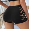 Женские сексуальные трусы-боксеры с полыми краями, женское дышащее нижнее белье, защитные трусы M-XL