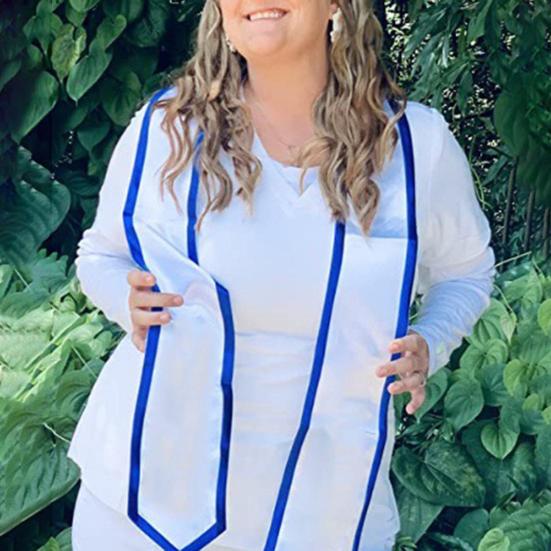 Student Graduation Ribbon 72 Inches Long Satin Graduation Strap Solid Color Smooth Border Design Ribbon Strap Parties Celebrations Accessory