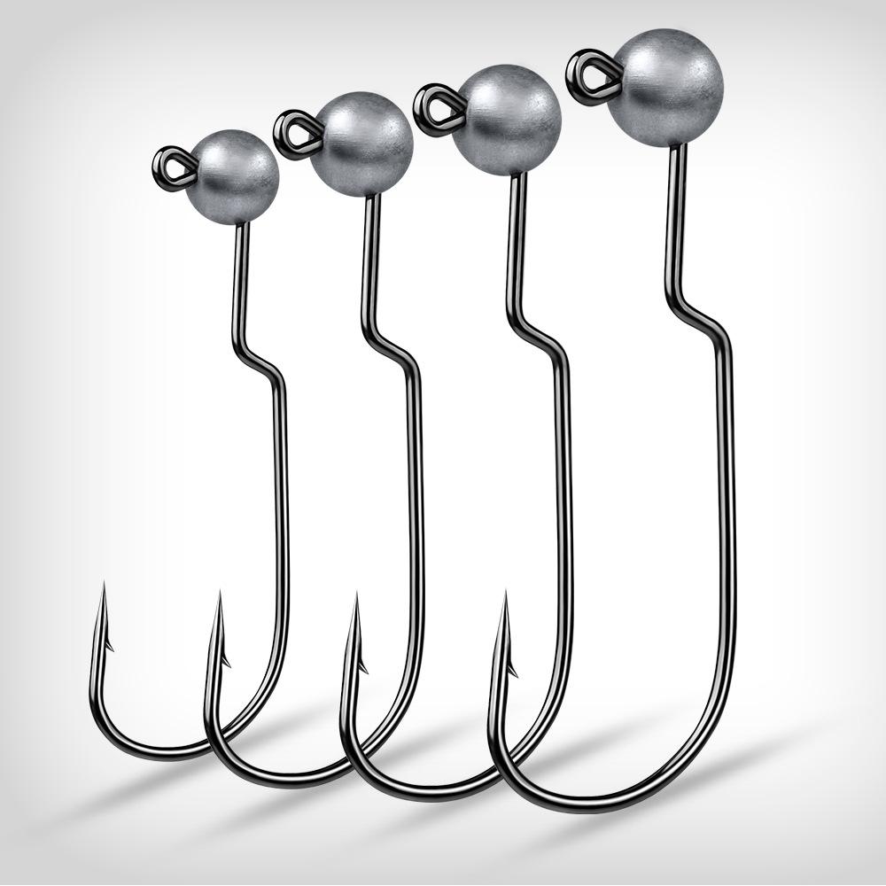 Крючок для ловли на донной приманке, препятствующий зависанию, крючок для поддельной приманки, рыболовный крючок из высокоуглеродистой стали, мягкий крючок для ловли насекомых, подходит для морской рыбалки
