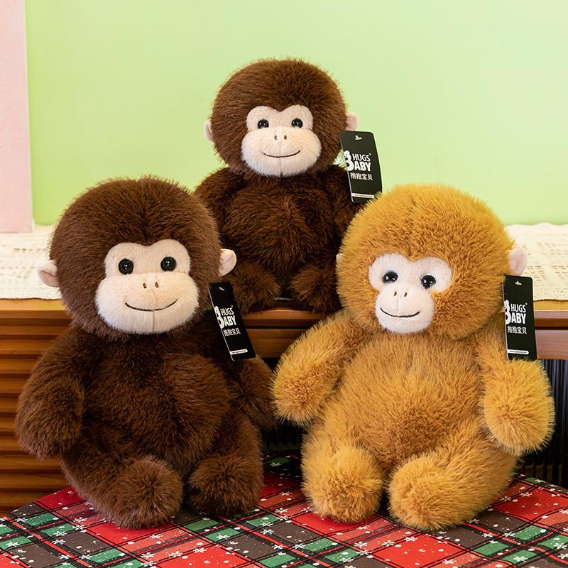 Snub Macaque Nosed Monkey Plush Toy Cute Cartoon Girl Children Holiday Doll Gift