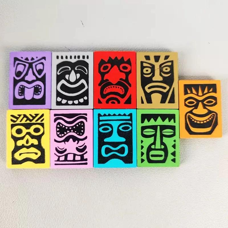 Китайская Английская Версия Настольная Игра Tiki Topple Карточная Стратегия Веселая Игра для Вечеринки 2-4 Игрока