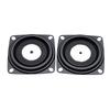2Pieces 2Inch Bass Speaker Vibration Membrane Loudspeaker Rubber Edge and Iron Plate for Enhanced Sound Experience