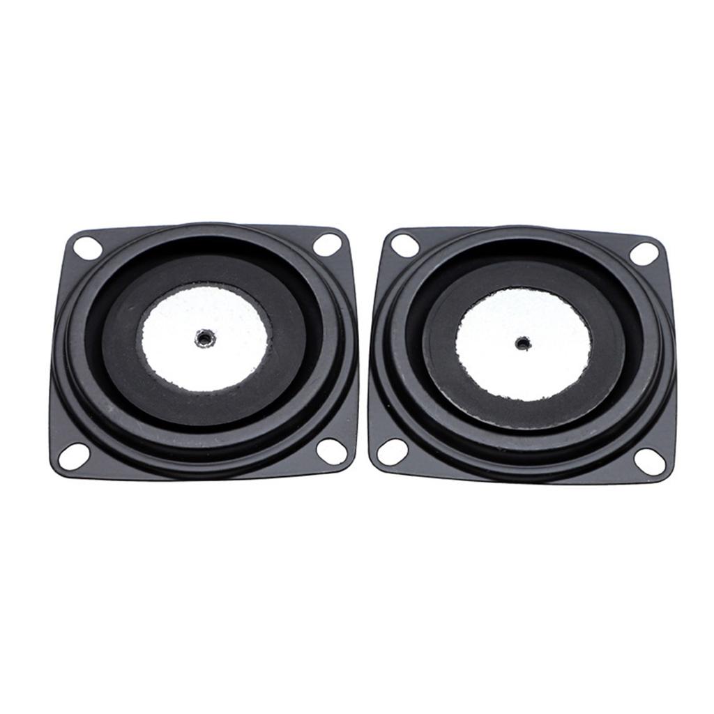 2Pieces 2Inch Bass Speaker Vibration Membrane Loudspeaker Rubber Edge and Iron Plate for Enhanced Sound Experience