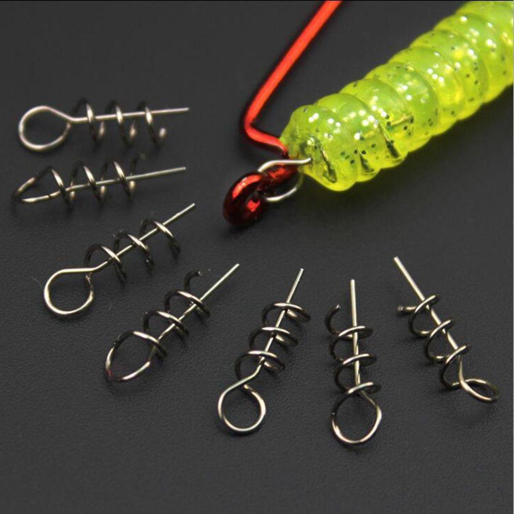 Fishing Tools For Soft Lure Pins Fixed Needle Soft Bait Centering Spring Twist Fishing Hook