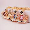 Crystal Gem Crown Keychain: Women's Alloy Jewelry & Car Pendant Accessory