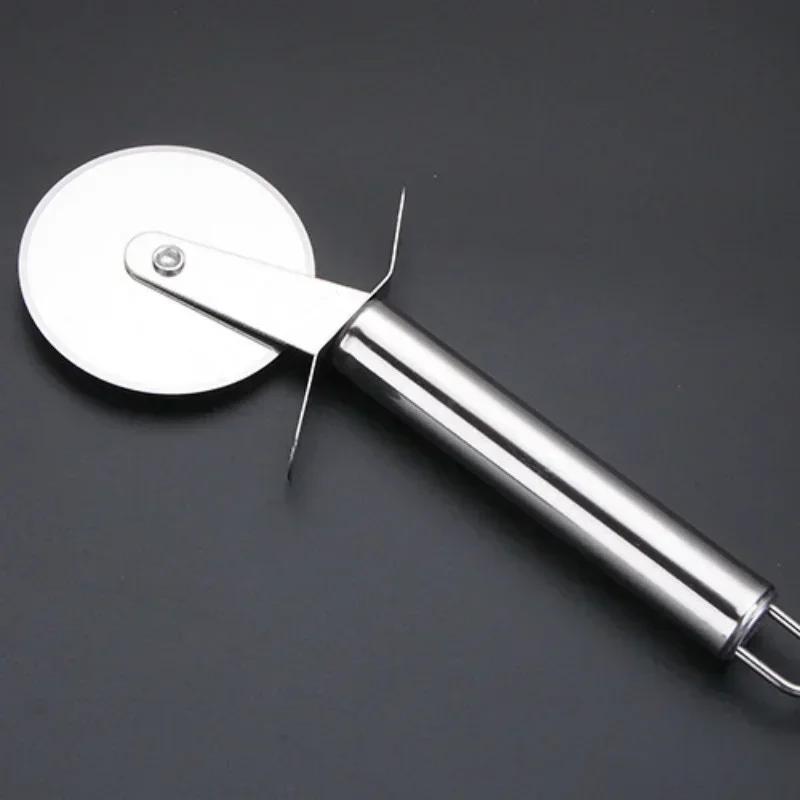 Новый бытовой роликовый нож для пиццы из нержавеющей стали, быстрый инструмент для резки блинов и выпечки, четыре стиля на выбор