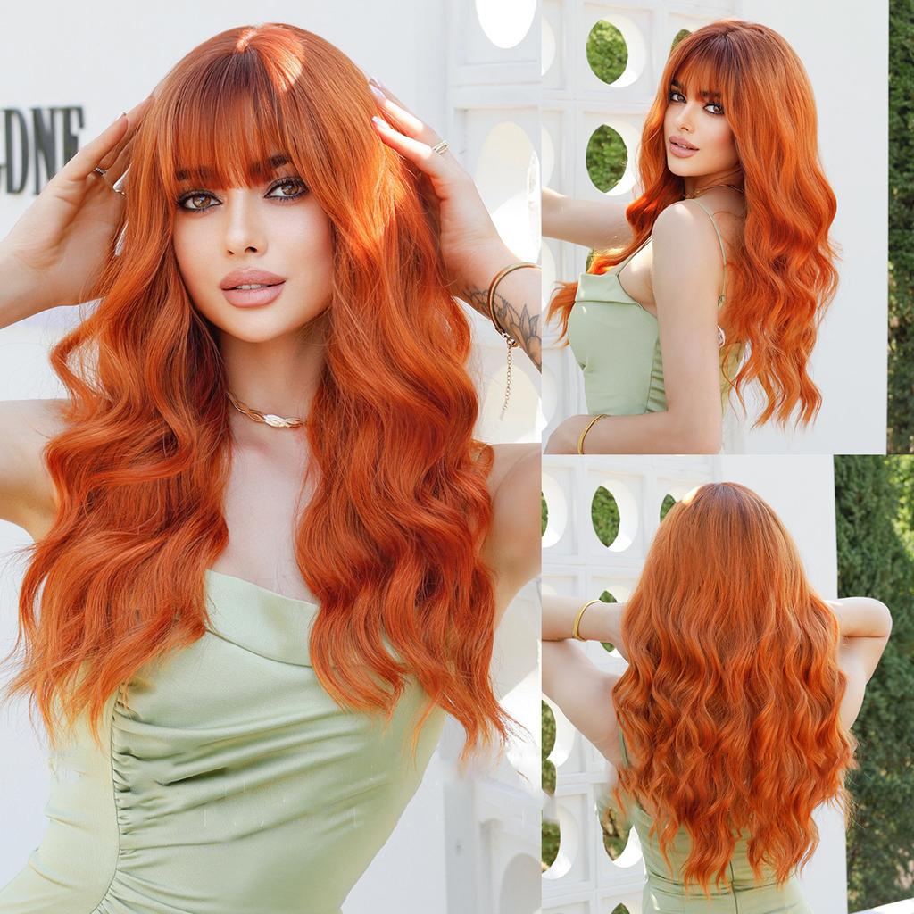 Женские парики, разнообразные дополнительные длинные вьющиеся волосы, челки, большие волны, полный головной убор, парики