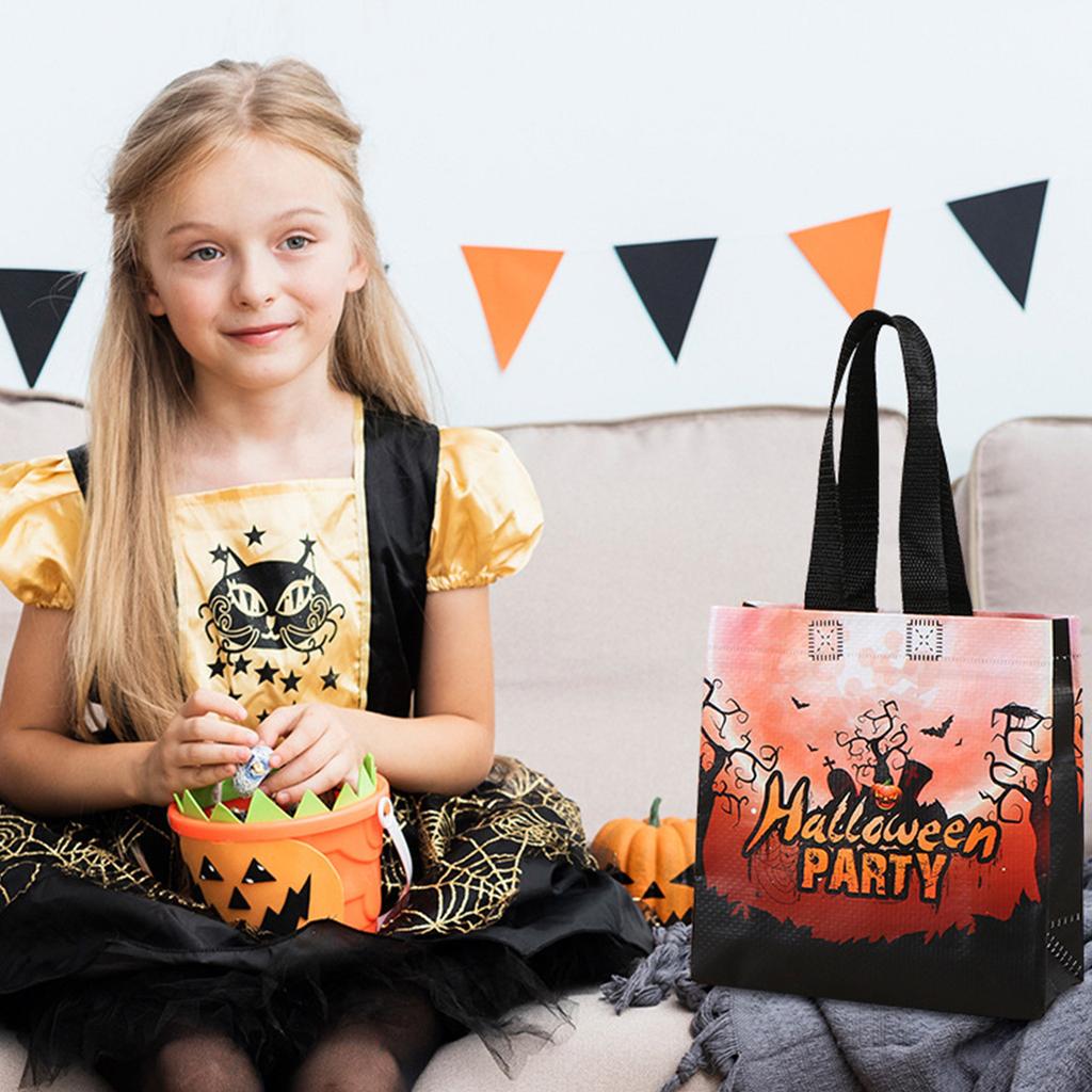 Halloween Tote Bag Color Printed Three-dimensional Hot  Candy Shopping Bag With Laminated Woven Non-woven Fabric Bag