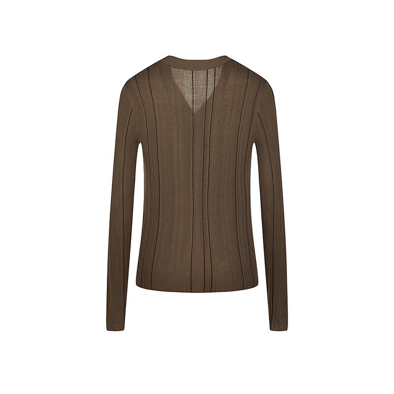 Кардиган женский приталенный средней длины с длинным рукавом от LESS