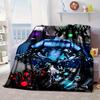 Robot Invasion Alert Blanket Flannel Blanket for bed, sofa, Camping, Hiking, Picnic Essentials, gift for family Fan gifts