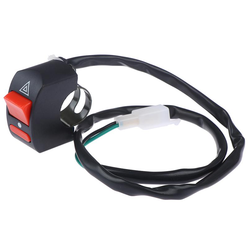 Выключатель света на руле мотоцикла, кнопка включения-выключения, аварийный выключатель аварийного освещения