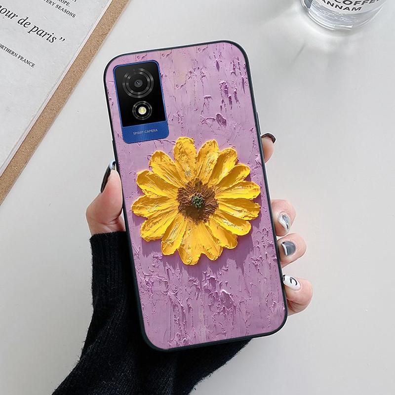 For TCL 501 Case Fashion Soft Silicone Back Cases for TCL 501 T433D Phone Cover TCL501 etui Fundas