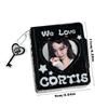 Корейский держатель для фотокарточек из ПВХ Черный Cortis 32 кармана Альбом для фотокарточек Книга для коллекции карточек айдолов