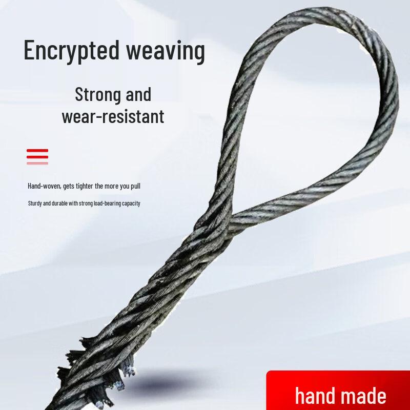 Jundingying 16mm x 5m Steel Wire Rope Lifting Sling