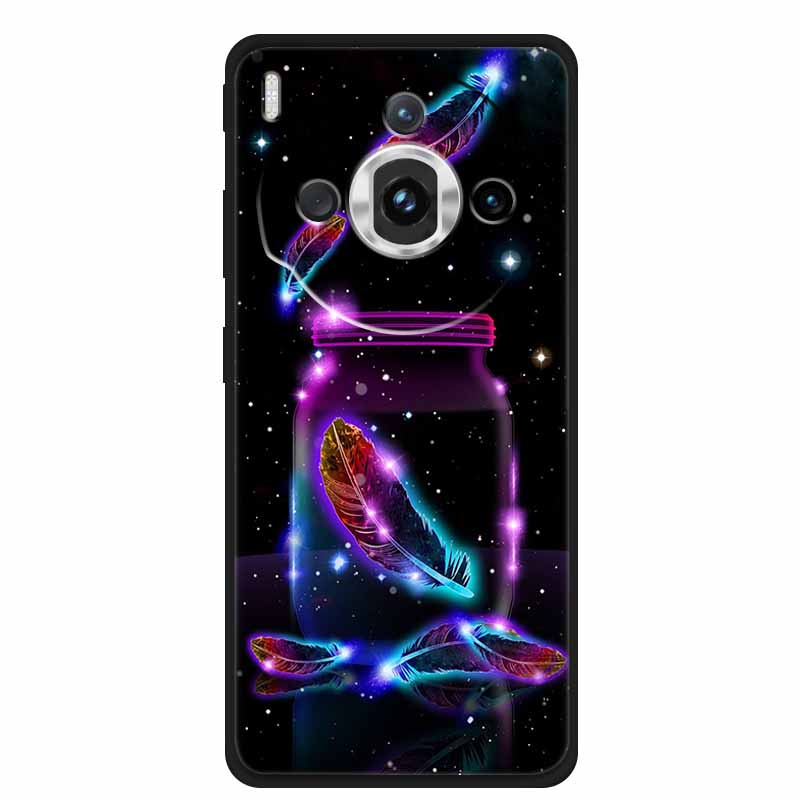 Для ZTE nubia Z60S Pro 6.78" Чехол ТПУ Мягкий Черный Силикон Расписной Милый Кот Звездный Чехол для Nubia Z60S Pro Роскошные Животные Funda