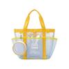 Waterproof Mesh Swimming Bag Contrasting Color Shoulder Bag Beach Tote Bag  Beach
