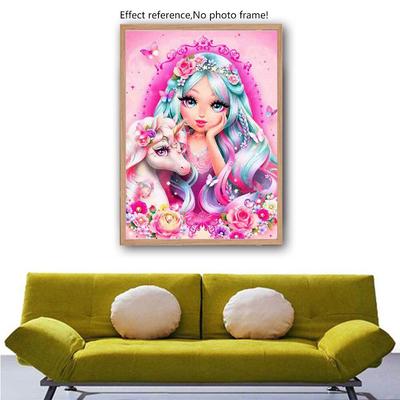 Полный 5D Diy Алмазная картина Мультфильм Снежная девушка Алмазная вышивка Крестом Домашний декор Ручная работа