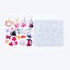 Силиконовая форма для украшений Форма для сережек с отверстием Животные Силиконовые формы для эпоксидной смолы Шарм для сережек