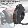 12-24 В Мотоциклетный Руль Быстрая Зарядка QC3.0 Интеллектуальная Система Защиты USB Водонепроницаемый TYPE-C+PD Базовый Монтажный Кронштейн