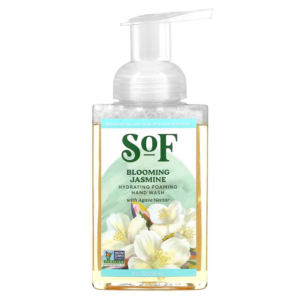 SoF Hydrating Foaming Hand Wash, with Agave Juice, Blooming Jasmine Scent, 236ml (8fl Oz)