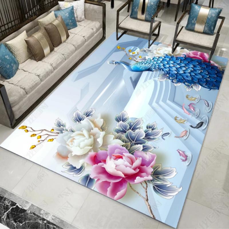Новый китайский ковер для гостиной, домашний роскошный прикроватный коврик для спальни, большой коврик для офиса, коммерческие ковры, моющийся коврик для входной двери