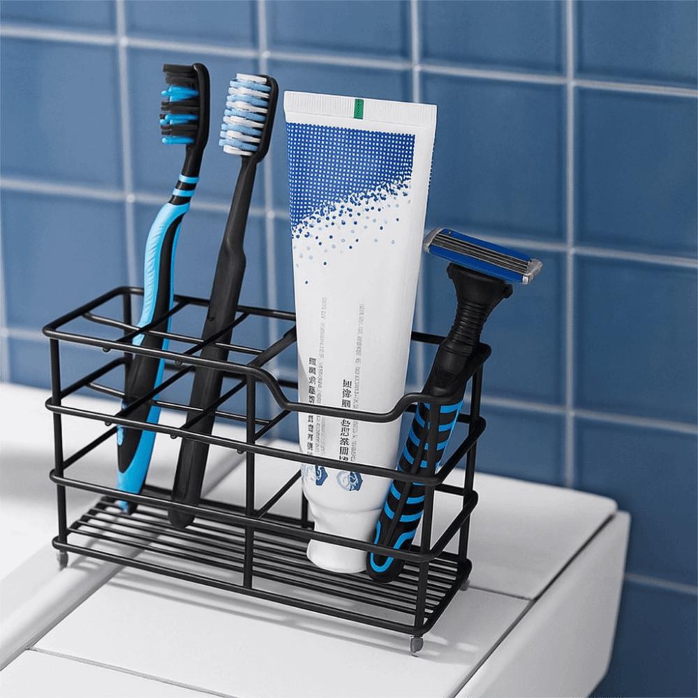 Easy to Clean Toothbrush Holder Stainless Steel Shower Table Bracket  Bathroom