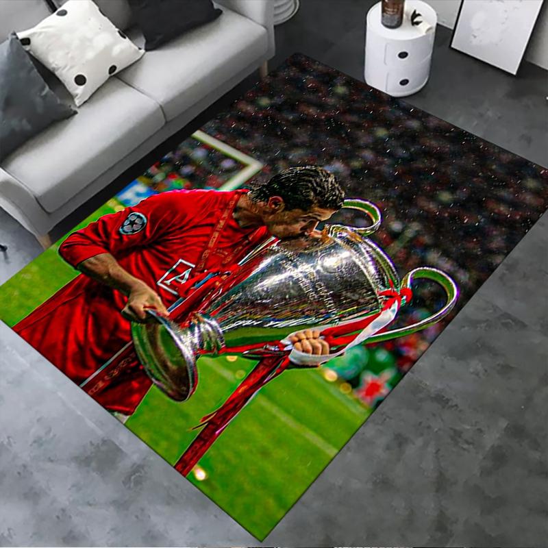 Новый ковер C Ronaldo 2025 для гостиной, спальни, дома, украшение дивана, детский игровой нескользящий коврик25