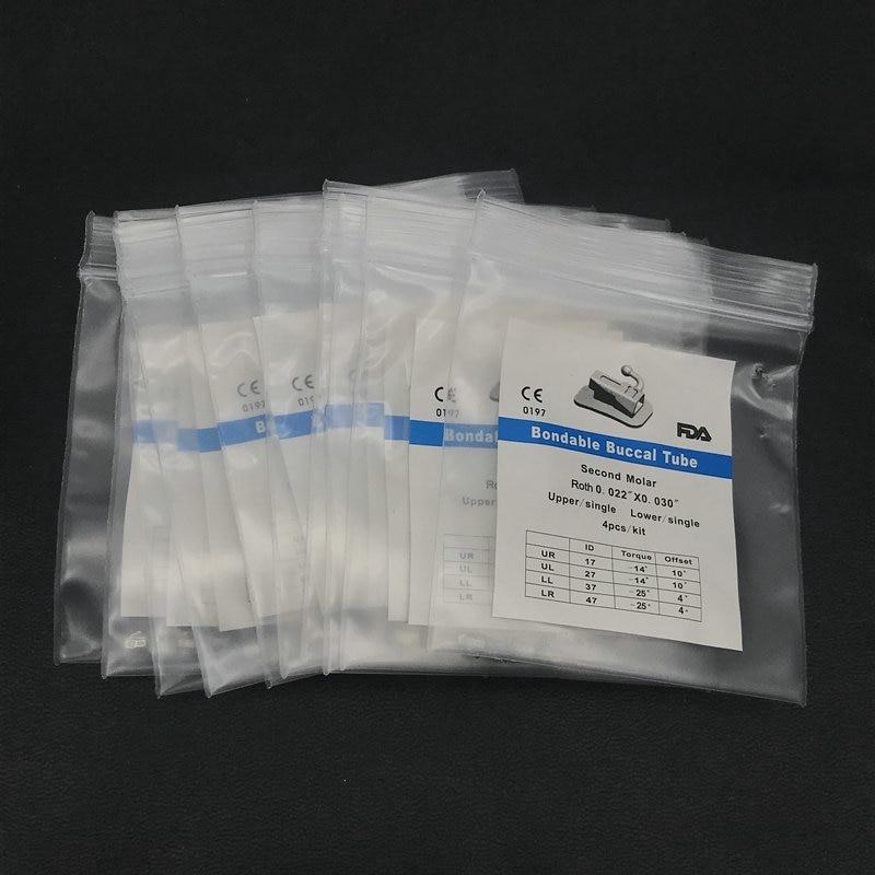Orthodontic Packs 10 Dental Buccal Tube Bondable Rothmbtedgewise 0022 1st2nd