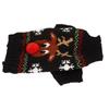Dog Snow Sweaters Thickening New Year Christmas Dog Holiday Sweaters for Small Medium Dogs XS Black