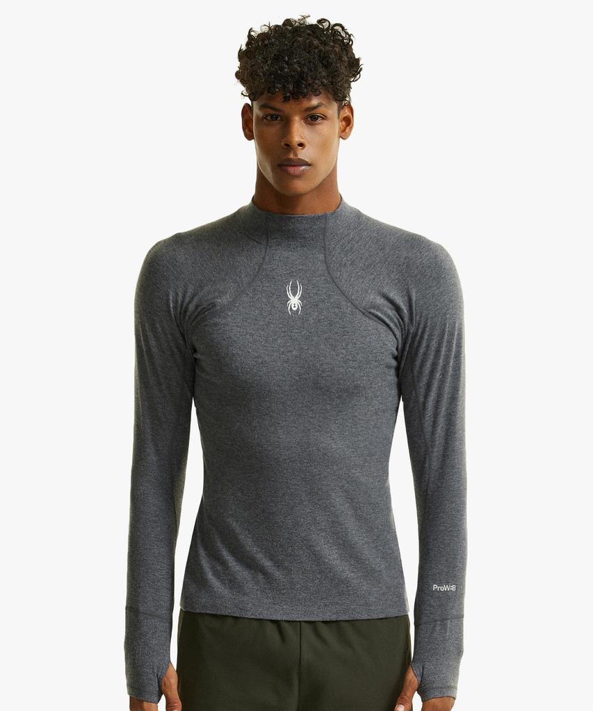 SPYDER Men'S Running Pro Web High Neck Long Sleeve T-Shirt Sphfcnrl232Mcgr