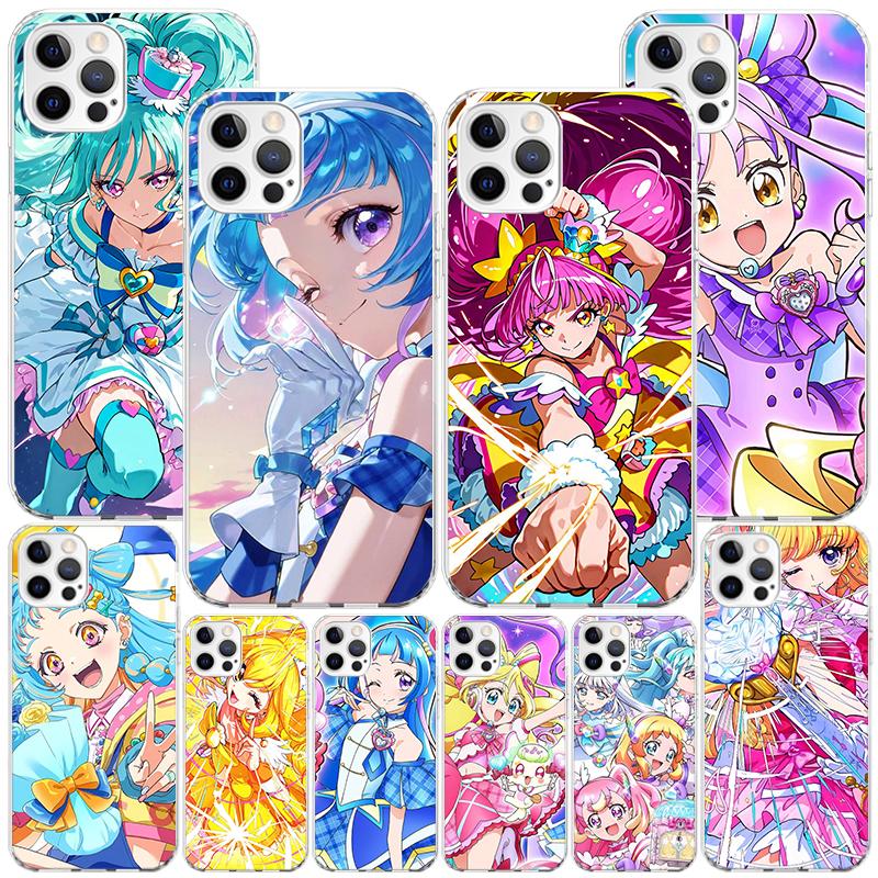 Pretty Cure Anime Phone Case For iPhone 17 Air 16 Pro Max 16E 15 + 14 Plus 11 12 13 Mini 7 8 SE Gift Print Cover Fundas