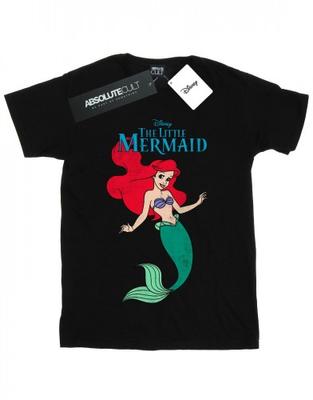 Женская/женская хлопковая футболка бойфренда The Little Mermaid Line Ariel