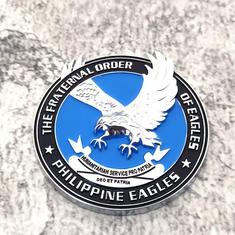 Metal car emblem Eagle totem metal body sticker High-grade alloy eagle car tail emblem
