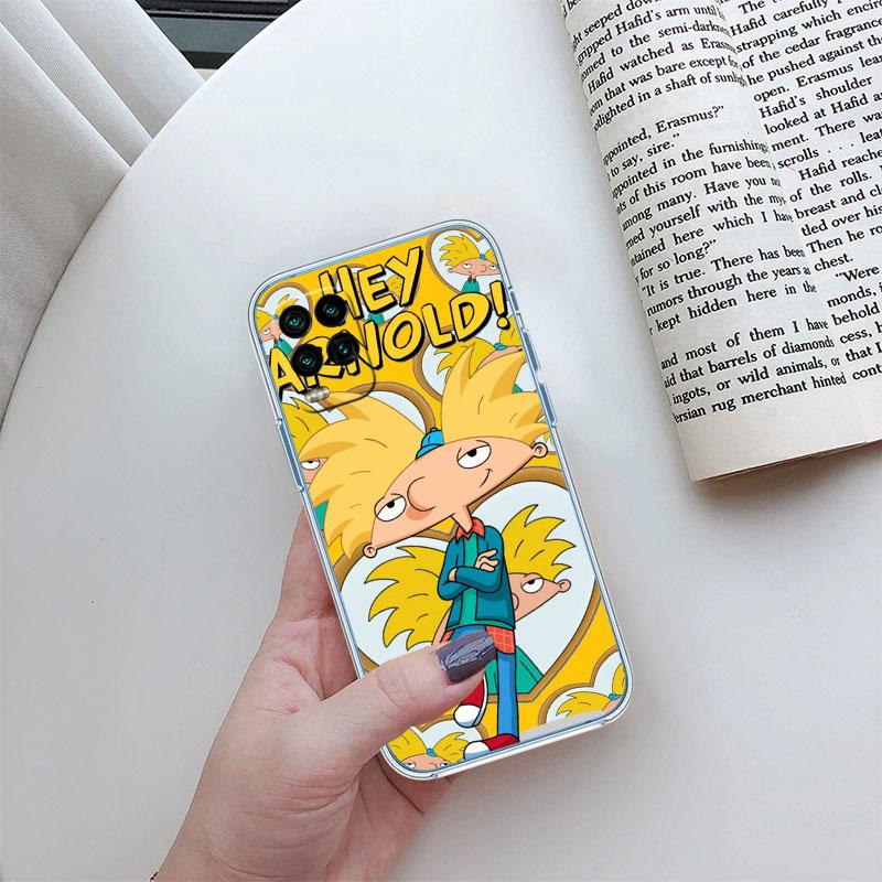 S-Special Hey A-Arnold Transparent Phone Case for Motorola Moto E22I E22S E22 E32 E40 E7 E7I G Plus Power Play Stylus G22 G14